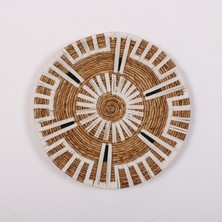 Mylamp Aspendos 50X12 cm Çap- Doğal Abaka Duvar Tabağı