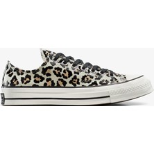 Converse Chuck 70 Glow In The Dark Leopard Print Kadın Krem Sneaker