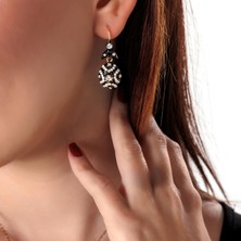 Atelier Leo Handmade Jewellery Yıldız Gözyaşı Bakır El Yapımı Kristal Taşlı Kararma Yapmaz Kadın Küpe Kutulu