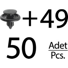 Alpha Auto Part Toyota Için Davlumbaz ve Tampon Klips- 50 Adet