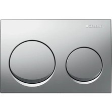 Geberit Kumanda Kapağı ALPHA20 - Çift Basmalı - Mat Krom