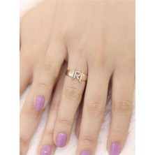 14 Ayar Altın Küçük R Harfli Yüzük