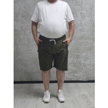 2245-BATTAL Beden 2 Iplik Şeritli Şort