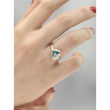 14 Ayar Ctas Üçgen Yüzük