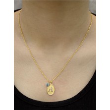 14 Ayar Altın A Harfi Kolye