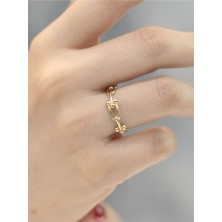 14 Ayar Altın Tf Yüzük