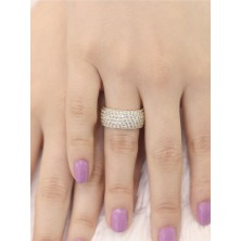 14 Ayar Altın Tam Tur Taşlı Yüzük