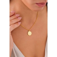 14 Ayar Altın Pres Tuğra Kolye