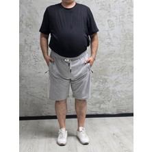 2245-BATTAL Beden 2 Iplik Şeritli Şort