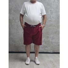 2245-BATTAL Beden 2 Iplik Şeritli Şort