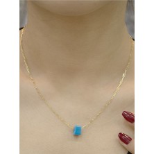 14 Ayar Altın Küçük Ince Ataş Zincir Kolye