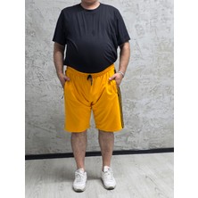 2245-BATTAL Beden 2 Iplik Şeritli Şort