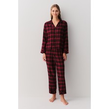 Suwen Alda Gömlek Yaka Pijama Takımı