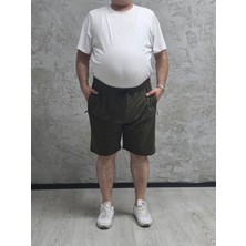 2335-BATTAL Beden 2 Iplik Düz Şort