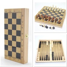 Ahşap Satranç Seti 3'lü