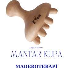 1Sen Art Beauty Ahşap Maderoterapi Mantar Kupa Masaj Aleti