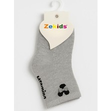 Kız Çocuk Pamuklu Petek Kumaş Fiyonklu Soket Çorap