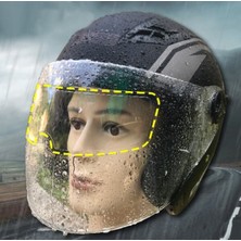 Motosıklet  Kaskı Içın Yağmur Kaydırıcı