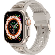 Mobicas Apple Watch 6 (44MM) Uyumlu Ayarlanabilir Silikon KORDON-117 Starlight