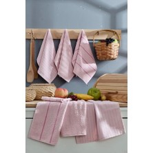 6 Parça %100 Pamuk 30 x 50 cm Mutfak Havlusu Seti Mutfak Kurulama Bezi Seti