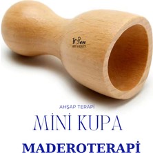 1Sen Art Beauty Maderoterapi Ahşap Mini Kupa | Doğal Yüz Masaj Aleti