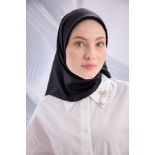 01 Belli Sura Düz Ipek Eşarp