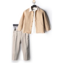 Keten Pamuklu Erkek Bebek Alt Ust Takım Erkek Çocuk Takım Erkek Bebek Giyim Erkek Bebek Takım 3'lü