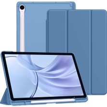 Samsung Galaxy Tab S9 Fe Plus 12.4 / S10 Plus 12.4 Inç Kılıf Smart Uyku Modlu S Pen Kalem Bölmeli Akıllı Standlı Arkası