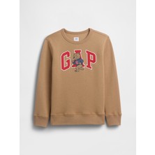 Gap Erkek Çocuk Kahverengi Gap Logo Sweatshirt