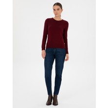 Pierre Cardin Kadın Koyu Mavi Mom High Waist Fit Jean Pantolon 50318031-VR032