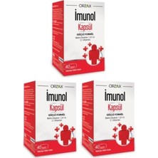 Imunol Kapsül 40'lı 3 Kutu