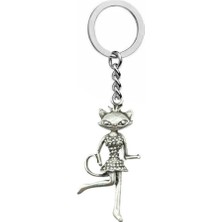 Sevimli ve Seksi Kedi Figürlü Unisex Anahtarlık – Flörtöz ve Şık Günlük Aksesuar