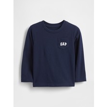 Gap Erkek Bebek Lacivert Gap Logo Cep T-Shirt