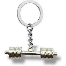 Gücü Yanında Taşı – Dambıl Figürlü Unisex Metal Anahtarlık