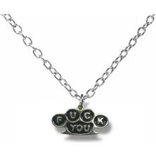 F*ck You Yazılı Metal Anahtarlık – Sert ve Asi Stil