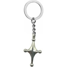 Punk Gotik Lava Yıldız Figürlü Unisex Anahtarlık – Volkanik Enerji ve Alternatif Stil