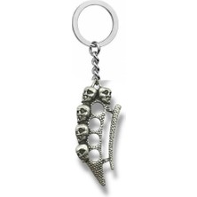 Kuru Kafa Figürlü Metal Anahtarlık – Asi Ruhun Sembolü