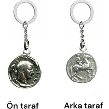 Roma Parası Sikke Anahtarlık – Sezar ve Napolyon Figürlü Çift Taraflı Anahtarlık – 1 Adet Ürün