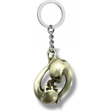 Yin Yang Kurukafa | Zıtlık ve Denge Tasarımlı Unisex Anahtarlık