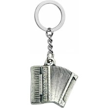 Akordeon Müzik Aleti Anahtarlık – Unisex Müzik Temalı Aksesuar