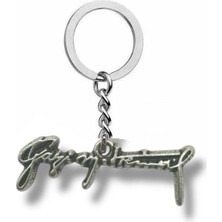 Gazi Mustafa Kemal Yazılı Gümüş Renk Metal Anahtarlık – Anlamlı ve Saygı Dolu Unisex Aksesuar