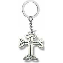 Kelt Haç Figürlü Metal Anahtarlık – Unisex Antik & Gotik Aksesuar