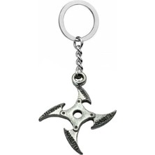 Ninja Star (Shuriken) Figürlü Metal Unisex Anahtarlık – Dayanıklı ve Şık Tasarım