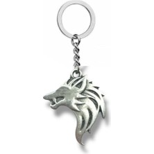 White Wolf Emblem – The Witcher Kurt Figürlü Unisex Metal Anahtarlık