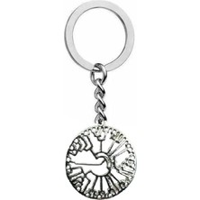 Filogenetik Ağaç Figürlü Anahtarlık – Zamak Metal Bilim ve Doğa Temalı Unisex Aksesuar