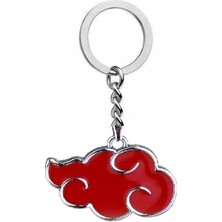 Akatsuki Kırmızı Bulut Figürlü Unisex Metal Anahtarlık