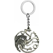 Thrones Targaryen Ejderha Figürlü Unisex Anahtarlık – Güç, Ateş ve Hanedan Temalı Aksesuar