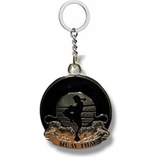 Ringin Ruhu – Muay Thai Figürlü Unisex Metal Anahtarlık