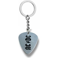 Ac/dc Hard Rock Grubu Pena Şeklinde Çift Taraflı Rock Işaretli Metal Anahtarlık