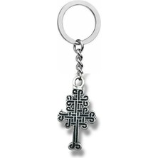 Haç Celtic Cruce Madalyon Figürlü Metal Anahtarlık – Gotik ve Anlam Yüklü Aksesuar